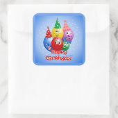 ハッピーバースデーシール スクエアシール (バッグ)