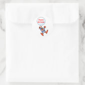 ハッピーバースデーシール ラウンドシール (バッグ)