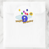 ハッピーバースデーシール ラウンドシール (バッグ)