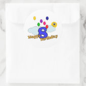 ハッピーバースデーシール ラウンドシール (バッグ)