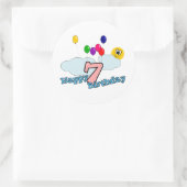 ハッピーバースデーシール ラウンドシール (バッグ)