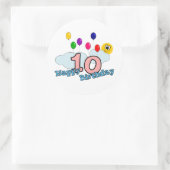 ハッピーバースデーシール ラウンドシール (バッグ)