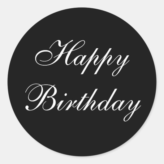 ハッピーバースデーシール ラウンドシール (正面)
