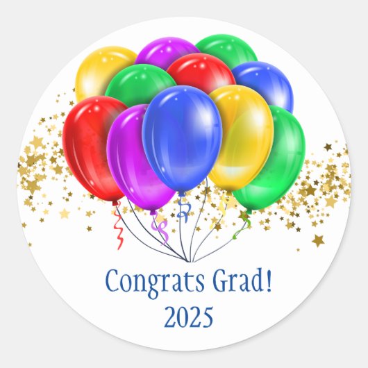 ハッピーバースデーシール ラウンドシール (正面)