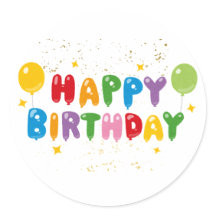 ハッピーバースデーシール