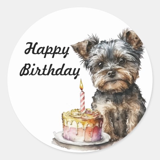 ハッピーバースデーシール ラウンドシール (正面)