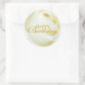 ハッピーバースデーシール ラウンドシール (バッグ)