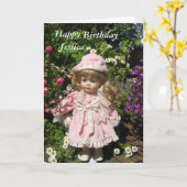 ハッピーバースデージェシカ カード (黄色い花)