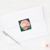 ハッピーバースデージェミニバラ#1シール スクエアシール (封筒)