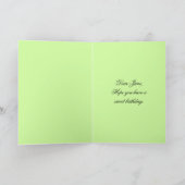 ハッピーバースデージェーングリーンカリブハミングバード カード (内部)