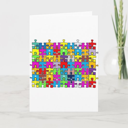 ハッピーバースデージグソー カード (正面)