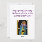 ハッピーバースデージャズカード シーズンカード (裏面)