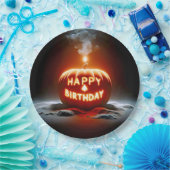 ハッピーバースデージャック・オ・ランタン・キャンドル ペーパープレート (パーティー)