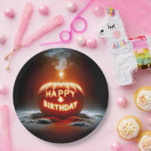 ハッピーバースデージャック・オ・ランタン・キャンドル ペーパープレート (パーティー)