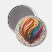 ハッピーバースデージョイサークル マグネット (正面/裏面)