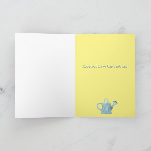 ハッピーバースデースイートガーデナーガーデニングツール カード (内部)