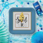 ハッピーバースデースイート16紙プレート ペーパープレート (パーティー)