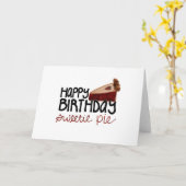 ハッピーバースデースウィーティパイ カード (黄色い花)