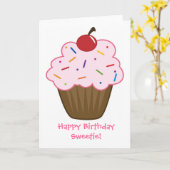 ハッピーバースデースウィーティ！-カード カード (黄色い花)