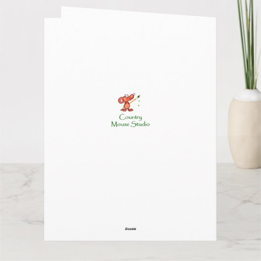 ハッピーバースデースウィート空白のウルフ、ウルブアート カード (裏面)