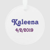 ハッピーバースデースウィート16 オーナメント (裏面)