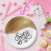 ハッピーバースデースウィート16 ペーパープレート (パーティー)