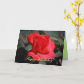 ハッピーバースデースカーレットバラカード カード (黄色い花)