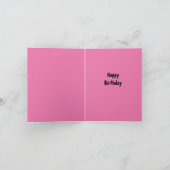 ハッピーバースデースクール棒つきキャンデーレディ カード (内部)