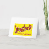 ハッピーバースデースケートボードカード カード (裏面)