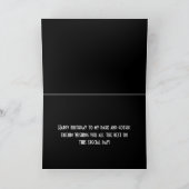 ハッピーバースデースタイリッシュゴシック誕生日 カード (内部)