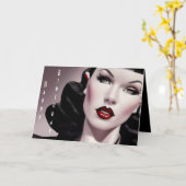 ハッピーバースデースタイリッシュゴシック誕生日 カード (黄色い花)