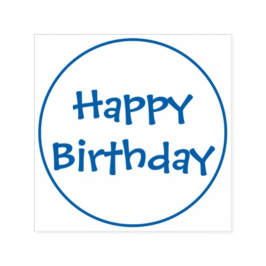 ハッピーバースデースタンプ セルフインキングスタンプ (デザイン)