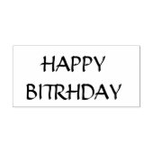 ハッピーバースデースタンプ ラバースタンプ (インプリント)