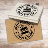 ハッピーバースデースタンプ ラバースタンプ