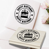 ハッピーバースデースタンプ ラバースタンプ