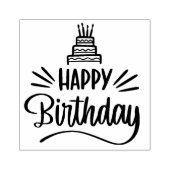 ハッピーバースデースタンプ ラバースタンプ (インプリント)