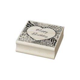 ハッピーバースデースタンプ ラバースタンプ