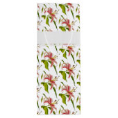 ハッピーバースデースターガーザーリリー写真パターン ワインギフトバッグ (裏面)