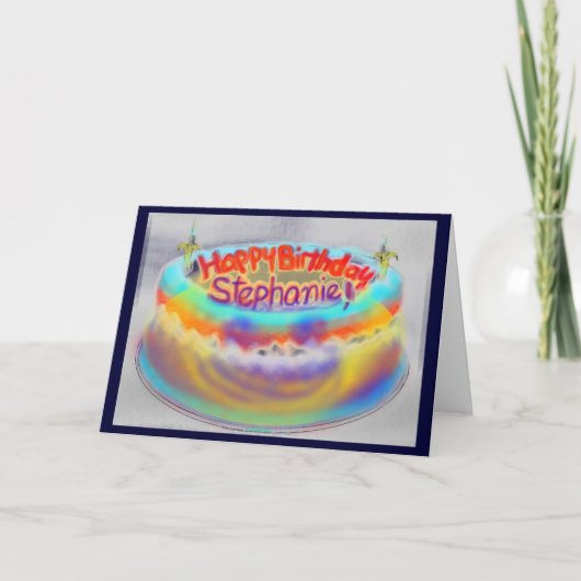 ハッピーバースデーステファニー！ カード (正面)
