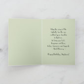 ハッピーバースデーステファニー(昆虫)オオカバマダラ、モナークバタフライ カード (内部)