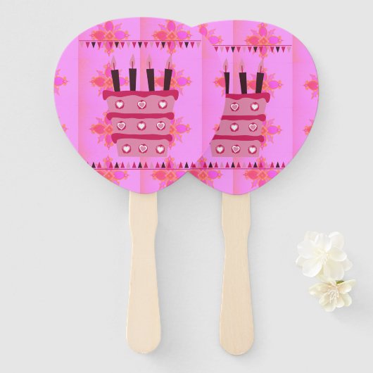 ハッピーバースデーステー賛美 ハンドファン (正面&裏面)