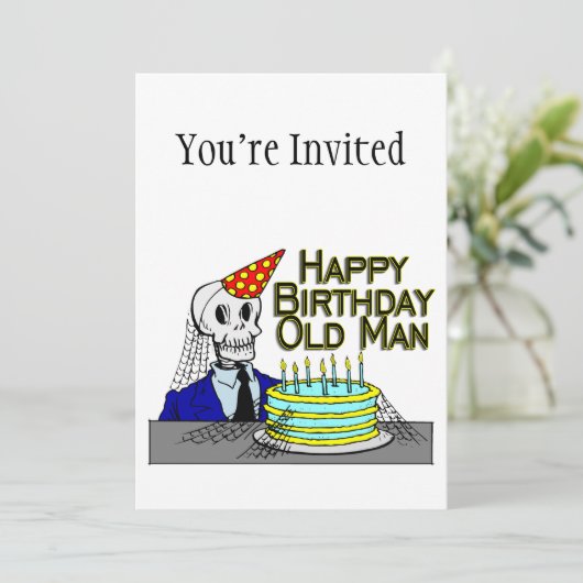 ハッピーバースデースパイダーウェブオールドマン 招待状 (スタンド正面)