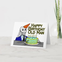 ハッピーバースデースパイダーウェブ老人 カード