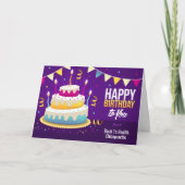 ハッピーバースデースパインキャンドルカイロプラクティックカード カード (正面)