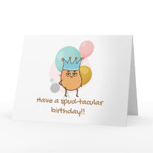 ハッピーバースデースパッドポテトおもしろい誕生日