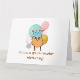 ハッピーバースデースパッドポテトおもしろい誕生日 カード