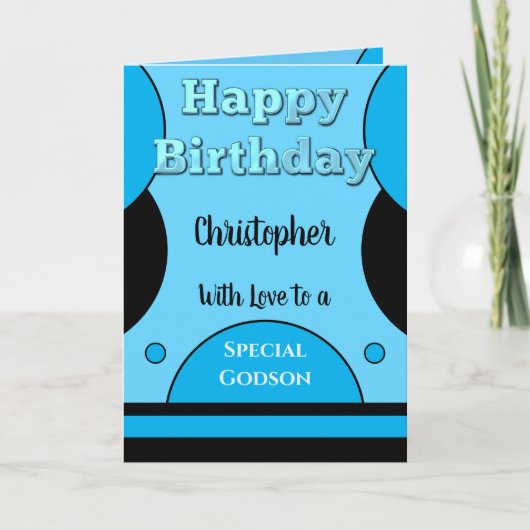 ハッピーバースデースペシャルゴッドソンブルーとブラック カード (正面)