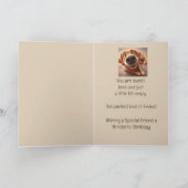 ハッピーバースデースペシャルフレンドおもしろい間抜け犬 カード (内部)