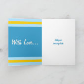 ハッピーバースデースペシャル孫テディベア・ブルー カード (内部)