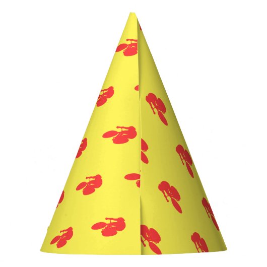 ハッピーバースデースポーツのバイクもしくは自転車に乗る人ボーイ パーティーハット (裏面)